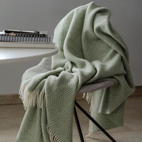 Плед  Фэррелл белый с серым 140х200 см Estia