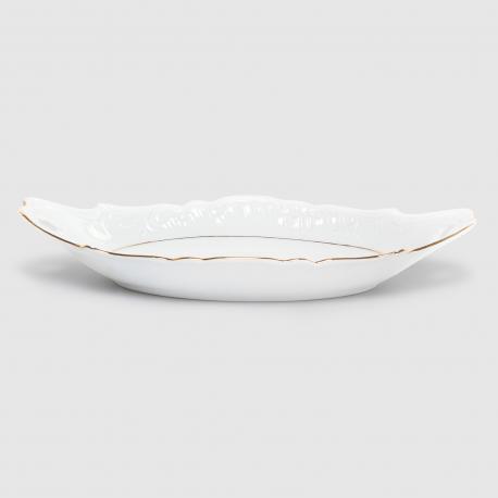 Блюдо овальное  Rococo 3604 c ручками 25 см Cmielow