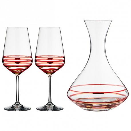 Набор для вина  сандра 3 предмета CRYSTALEX