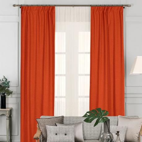 Шторы  Иман оранжевый 200х270 см 2 предмета DAILY by Togas