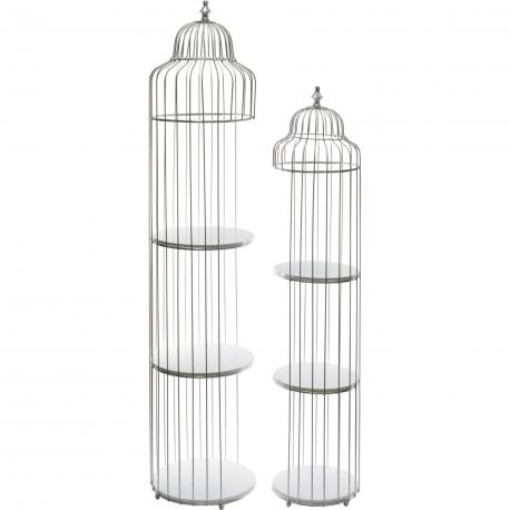 Стеллажи  набор 2 предмета 36х36х160 см 30х30х133 см ГЛАСАР