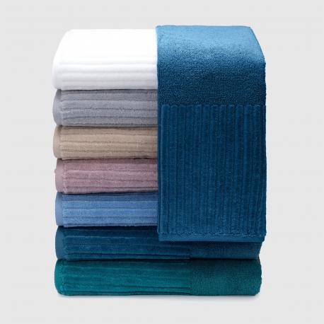 Махровое полотенце  Cascata синее 50х90 см Cleanelly Basic