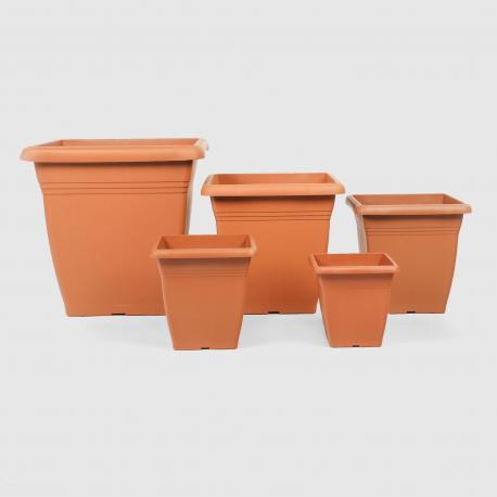 Горшок  Villa квадратный терракотовый 50х50 см Serinova