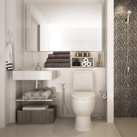 Полотенце махровое  Cirrus 50x100см коричневое Erteks