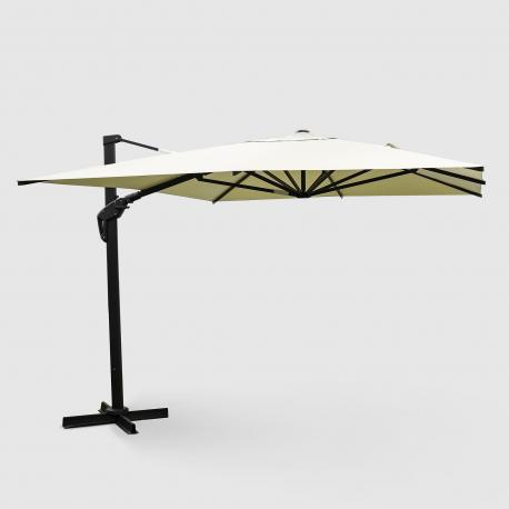 Зонт садовый  Aries бежевый 300х400х270 см с подставкой Bizzotto