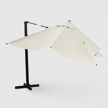 Зонт садовый  Aries бежевый 300х400х270 см с подставкой Bizzotto