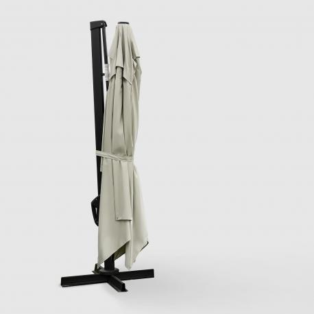 Зонт садовый  Aries бежевый 300х400х270 см с подставкой Bizzotto