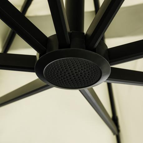 Зонт садовый  Aries бежевый 300х400х270 см с подставкой Bizzotto