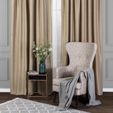 Штора на шт.ленте  Дарли коричневая 200x260 см DAILY by Togas