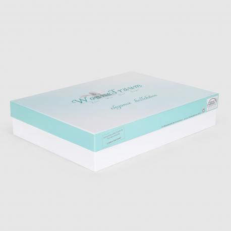 Комплект постельного белья  Elegance Adelle navy blue двуспальный Wonne Traum