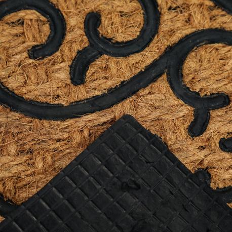 Коврик придверный  кокосовое волокно-резина 40х60 см Hometex