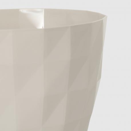 Горшок с поддоном  crystal 16x16 см бежевый Serinova