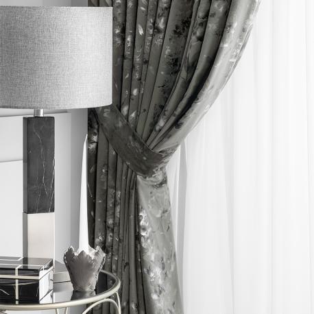 Комплект штор с подхватами  Плассе графит 260x300-2шт. подхваты-2шт., 4 предмета Togas