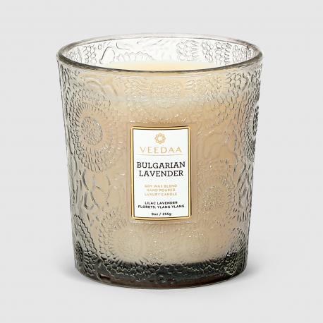 Свеча ароматическая  bulgarian lavender valeno в стекле Veedaa