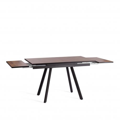 Стол  дуб вотан с черным ЛДСП, HPL, металл 120+60х80х75 см TC