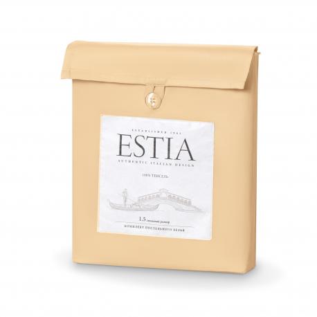 Комплект постельного белья  Орнелла Двуспальный кинг сайз бежевый Estia