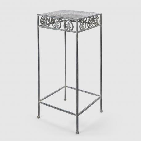 Подставка для цветов  металлическая серая 33x33x74 см Anxi jiacheng