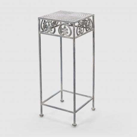 Подставка для цветов  металлическая серая 21x21x56 см Anxi jiacheng
