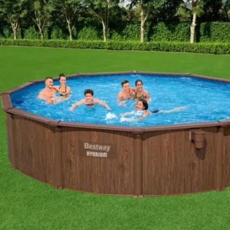 Бассейн  с набором под натуральное дерево 549х132 см (561CS) Bestway