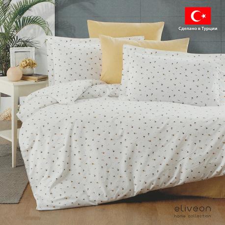 Комплект постельного белья  Евро хлопок белый Eliveon