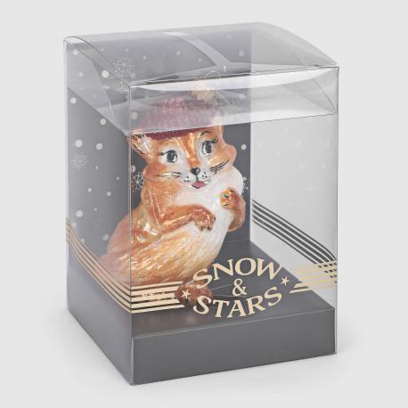 Игрушка ёлочная  Лисичка в шапочке Snow and Stars