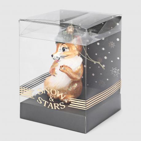 Игрушка ёлочная  Лисичка в шапочке Snow and Stars