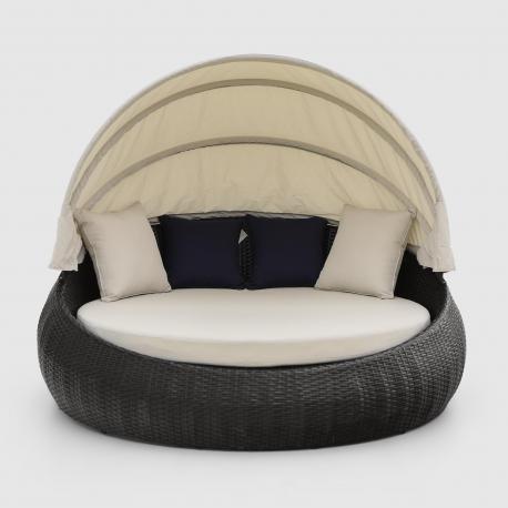 Диван-шезлонг  из искусственного ротанга, круглый D179,5х83х148см Greenpatio