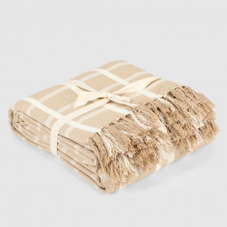 Плед  double бежевый 220х240 см Homelines textiles