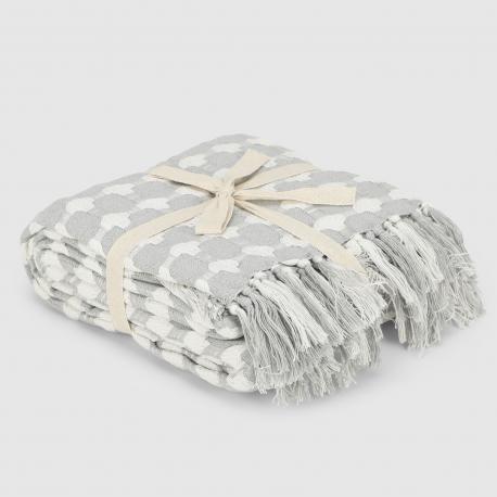 Плед  circles светло-серый 140х200 см Homelines textiles