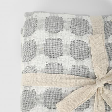 Плед  circles светло-серый 140х200 см Homelines textiles