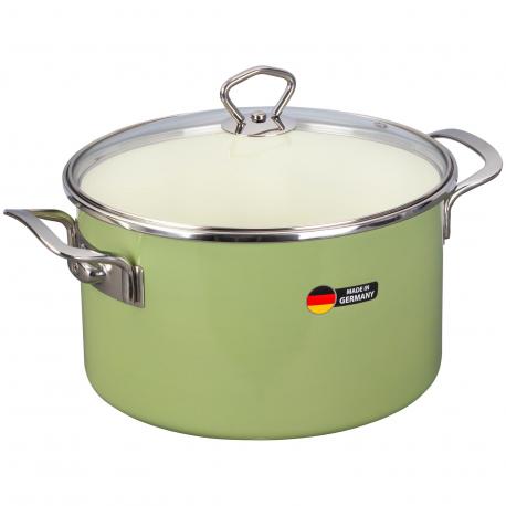 Кастрюля с крышкой  d24/h14.5см 6.1л зеленый Maisingers