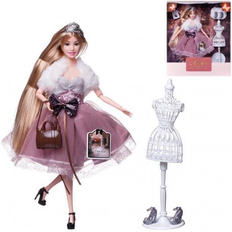 Кукла  в платье с меховой накидкой (PT-01641) ABtoys