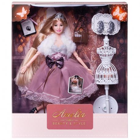 Кукла  в платье с меховой накидкой (PT-01641) ABtoys
