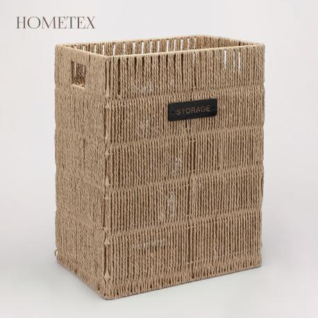 Корзина  с деревянной крышкой 36х26х49,5 см Hometex
