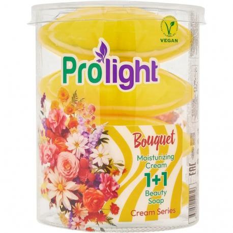 Мыло туалетное с увлажняющим кремом  Букет, 4Х90 гр. PROLIGHT