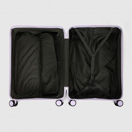 Чемодан  размер 24, сиреневый Zhongshan Silk