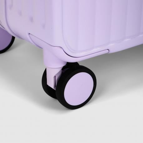 Чемодан  размер 24, сиреневый Zhongshan Silk