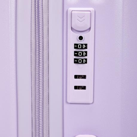 Чемодан  размер 24, сиреневый Zhongshan Silk