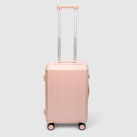 Чемодан  размер 20, розовый Zhongshan Silk