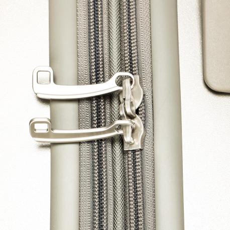 Чемодан  размер 25, серый шампань Zhongshan Silk