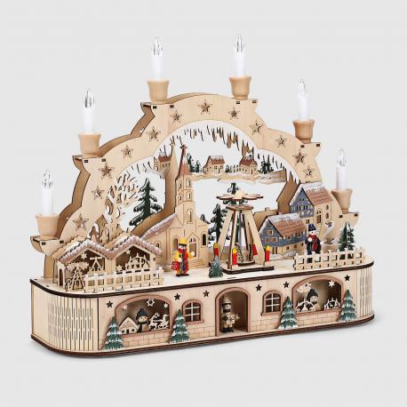 Подсвечник Chuangying craft новогодний декоративный 45х12,5х37,5 см Chuangying craft