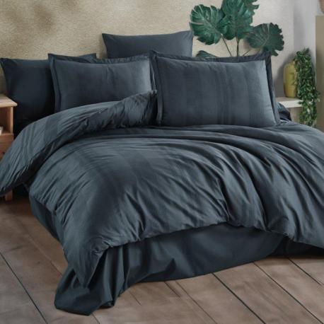 Комплект постельного белья  Unita Ranforce Anthracite полуторный Nordqueen