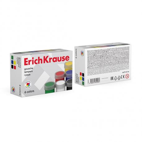 Гуашь  6х17 мл Erich Krause