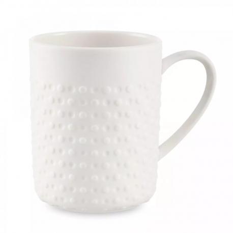 Кружка  Капля 380 мл, рельеф, фарфор, белая Decor de table