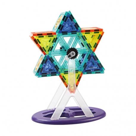 Конструктор магнитный  Весёлый паровозик 100 деталей Nd Play