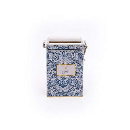 Емкость с крышкой  blue & white 1 л Evle