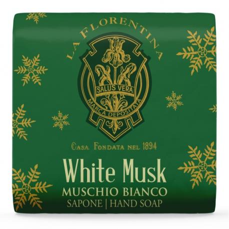 Мыло туалетное твёрдое  White musk 106 г LA FLORENTINA