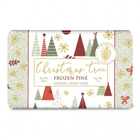 Мыло туалетное твёрдое  Christmas tree Frozen pine 200 г LA FLORENTINA