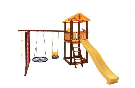 Игровой комплекс  Pitigliano-9 + качели Паутина Perfetto Sport