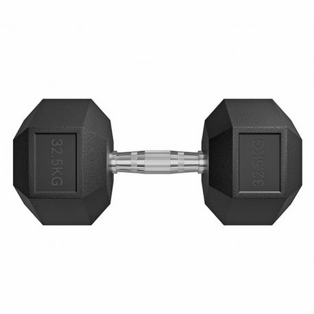 Гантель гексагональная обрезиненная 32,5 кг  72014-32,5 черный Johns